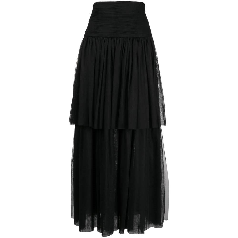 Chanel Black Tulle Skirt - '90s