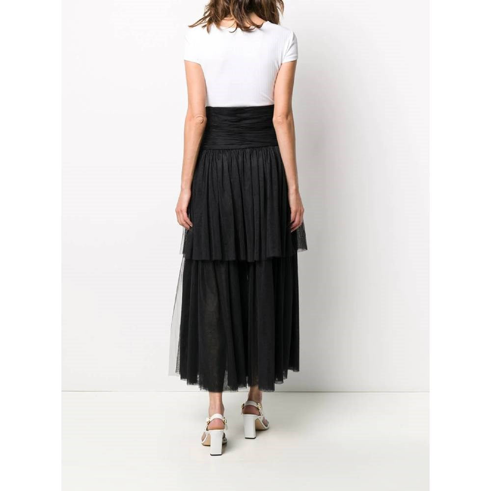 Chanel Black Tulle Skirt - '90s