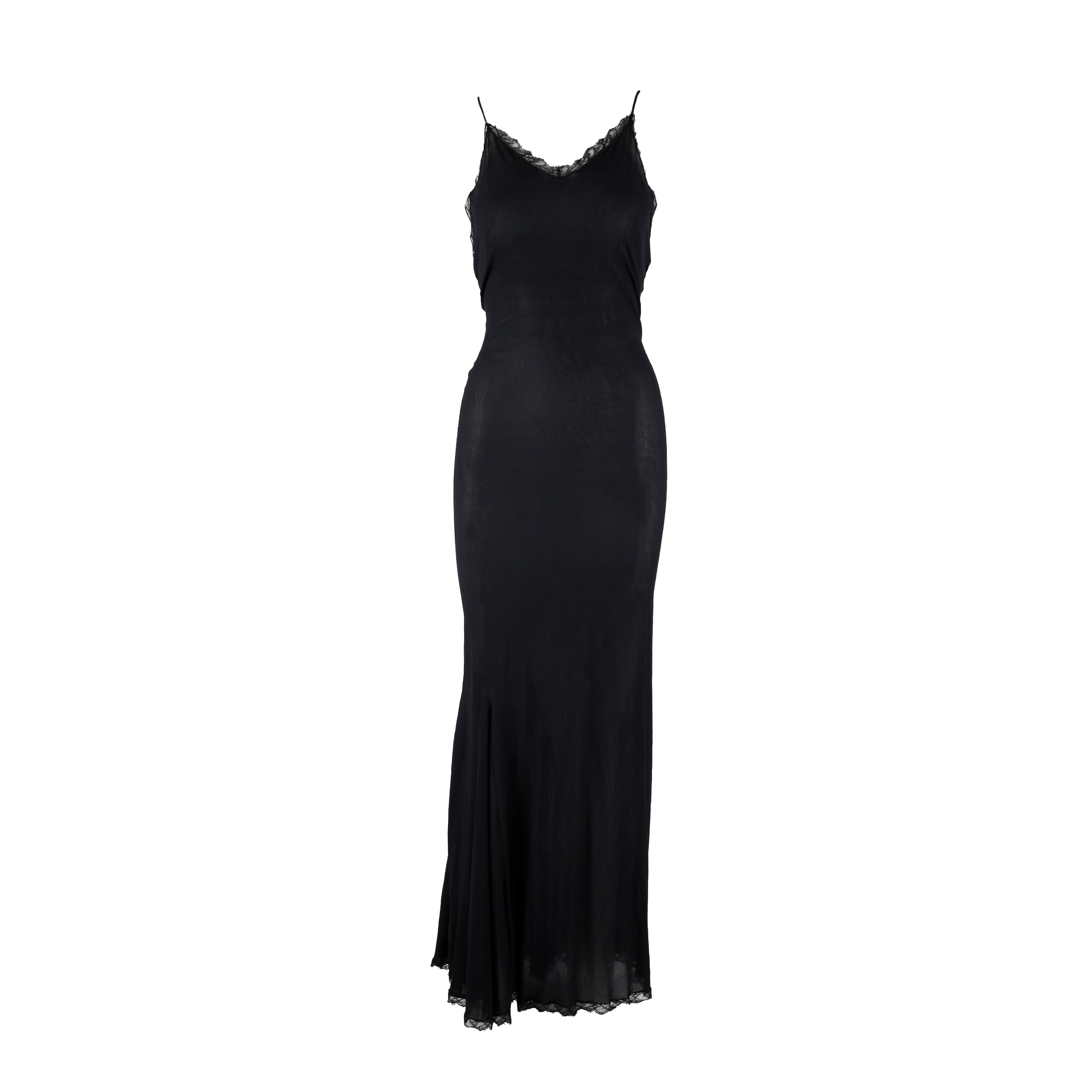 Roberto Cavalli Long Sheer Slip Dress - '00s