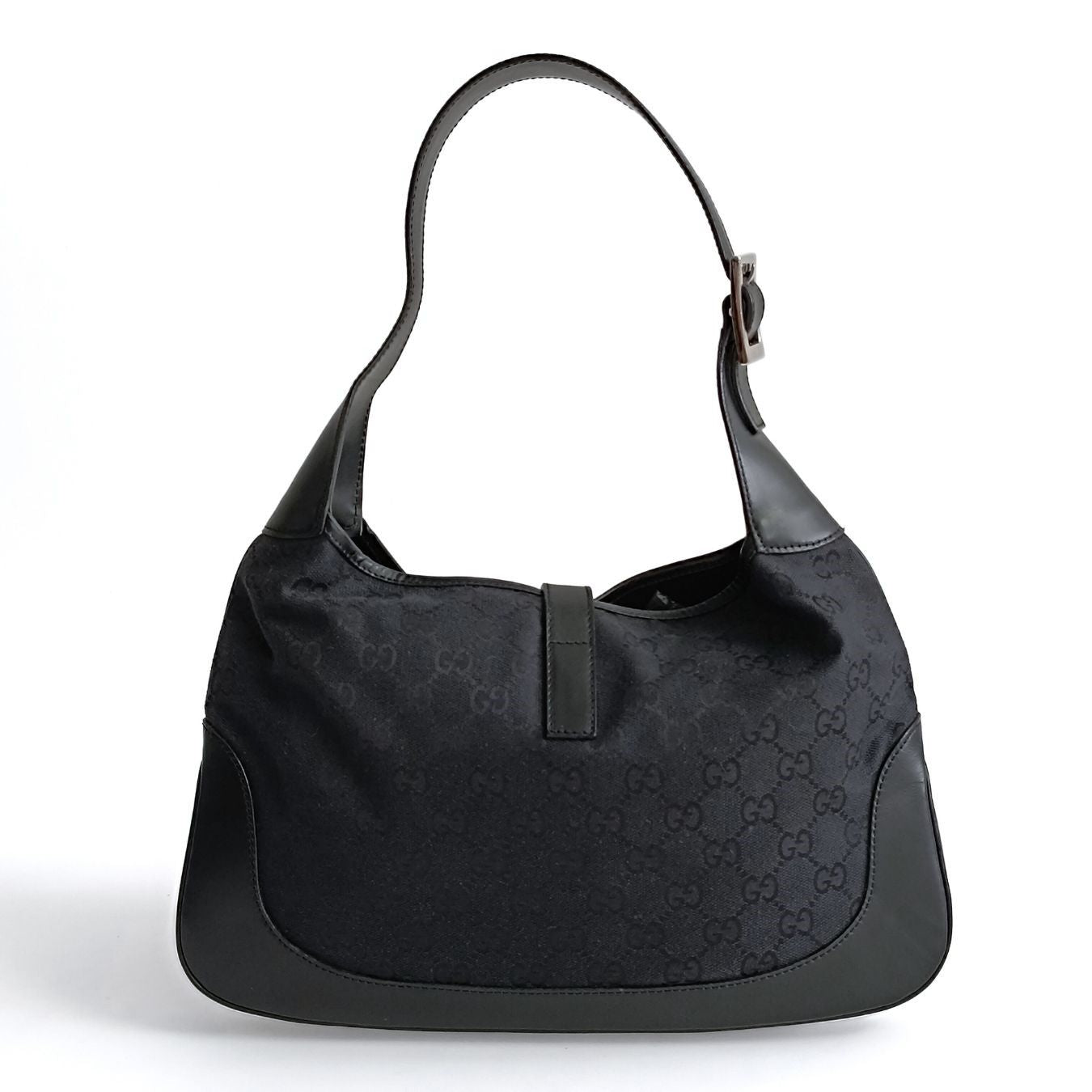 Gucci Gucci Jackie shoulder bag in black monogram canvas - '10s