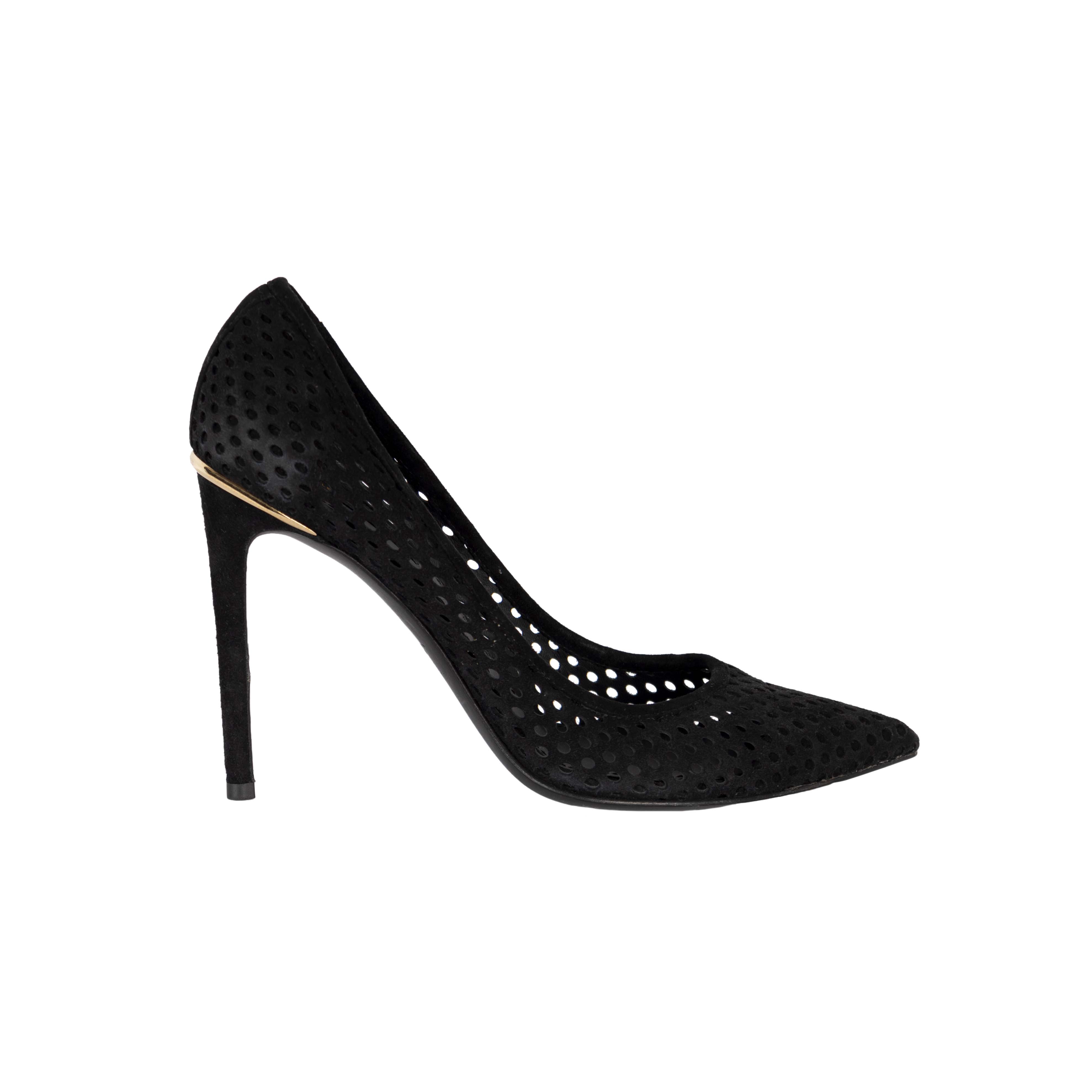 Louis Vuitton Perforated Suede Eyeline Pumps - '10s