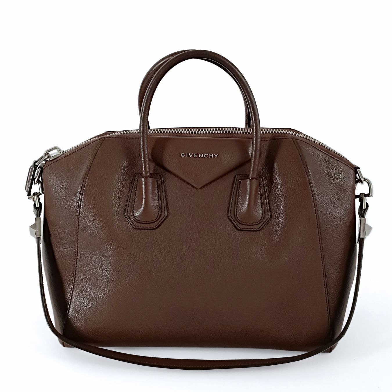 Givenchy Givenchy Antigona Medium shoulder bag in brown leather - '10s