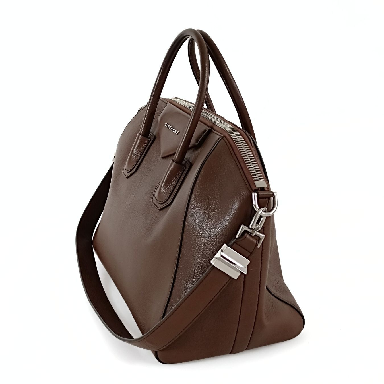 Givenchy Givenchy Antigona Medium shoulder bag in brown leather - '10s