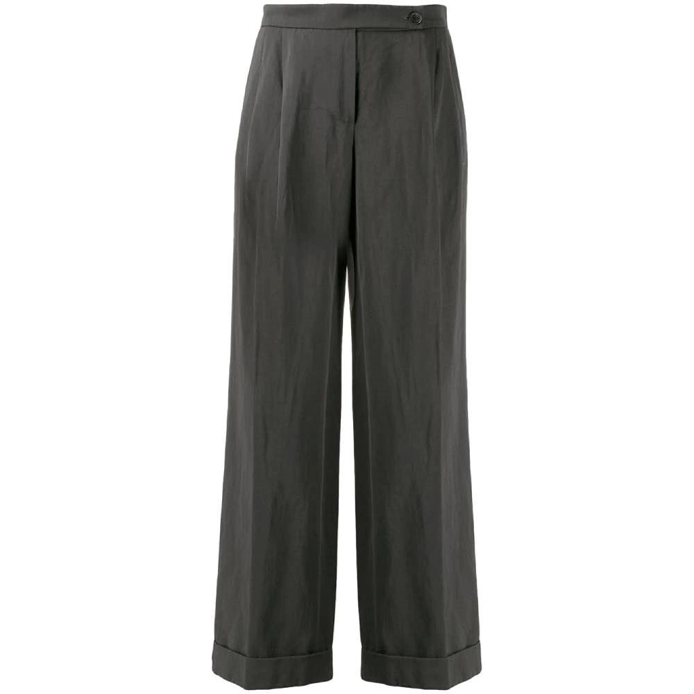 Lanvin Grey Wool Darted Trousers - 2000s