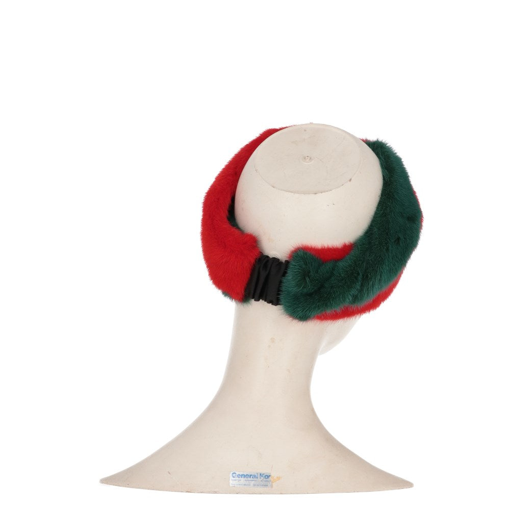 A.N.G.E.L.O. Vintage Cult Bicolor Fur Headband - 2020s