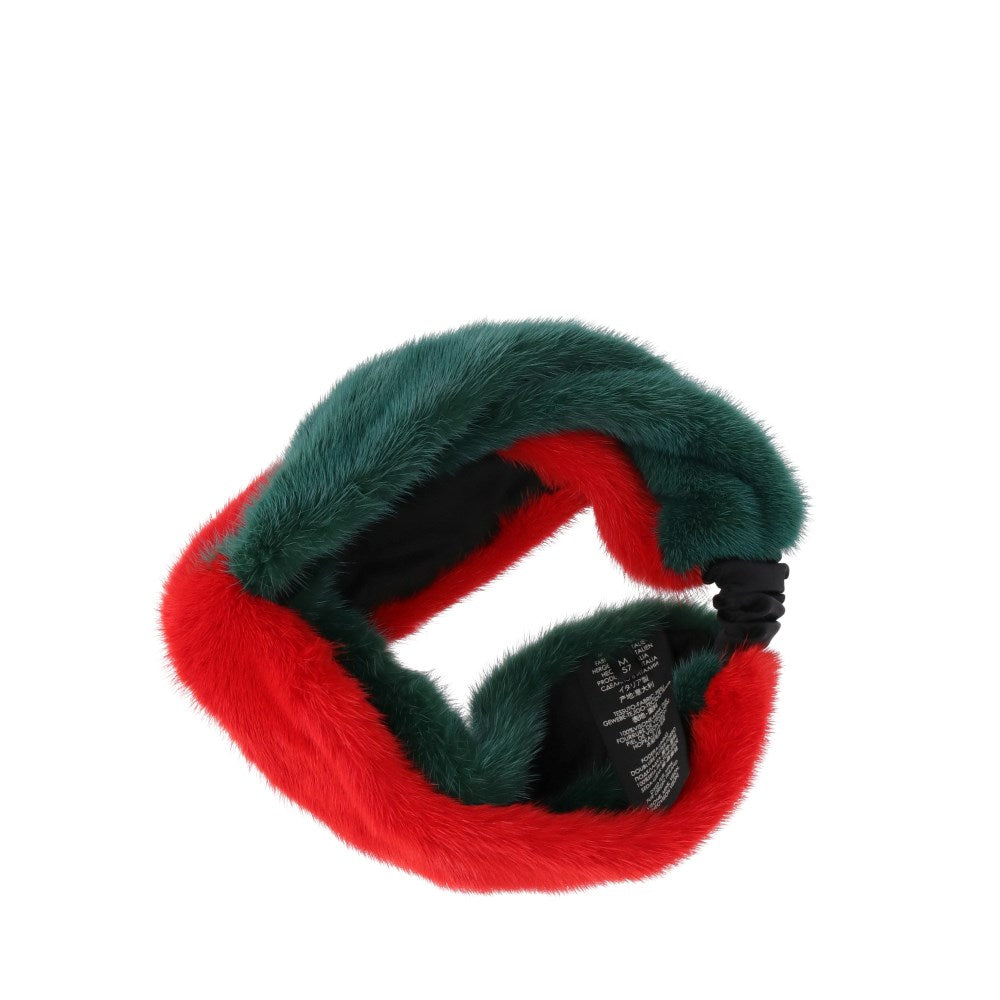 A.N.G.E.L.O. Vintage Cult Bicolor Fur Headband - 2020s