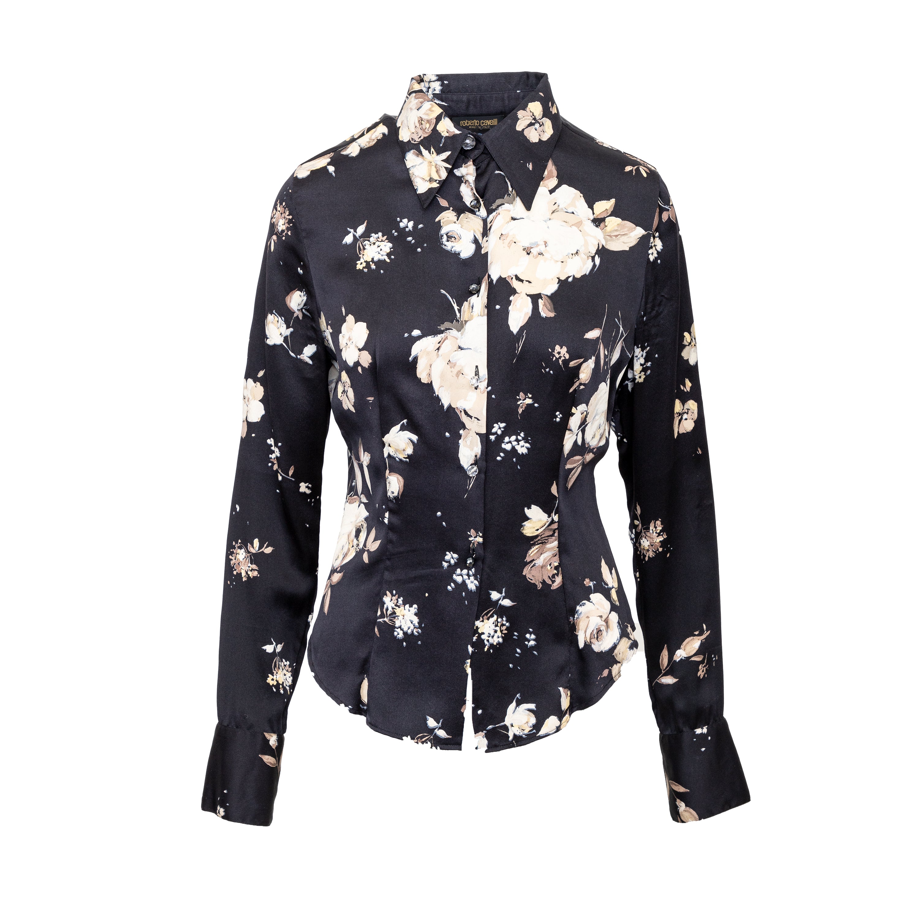 Roberto Cavalli Flower Printed Shirt - '00s