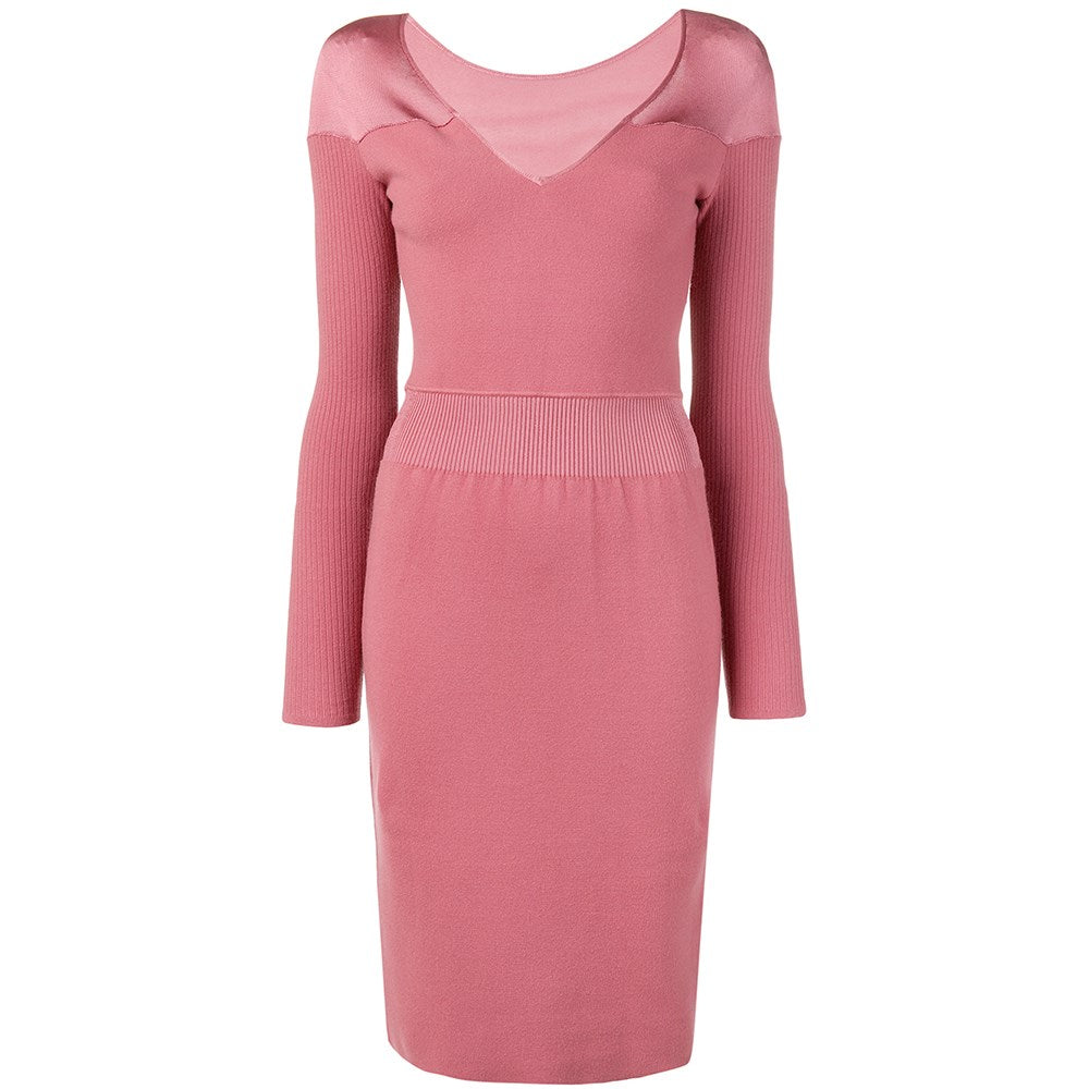 Alaïa Antique Pink Midi Dress - 2000s