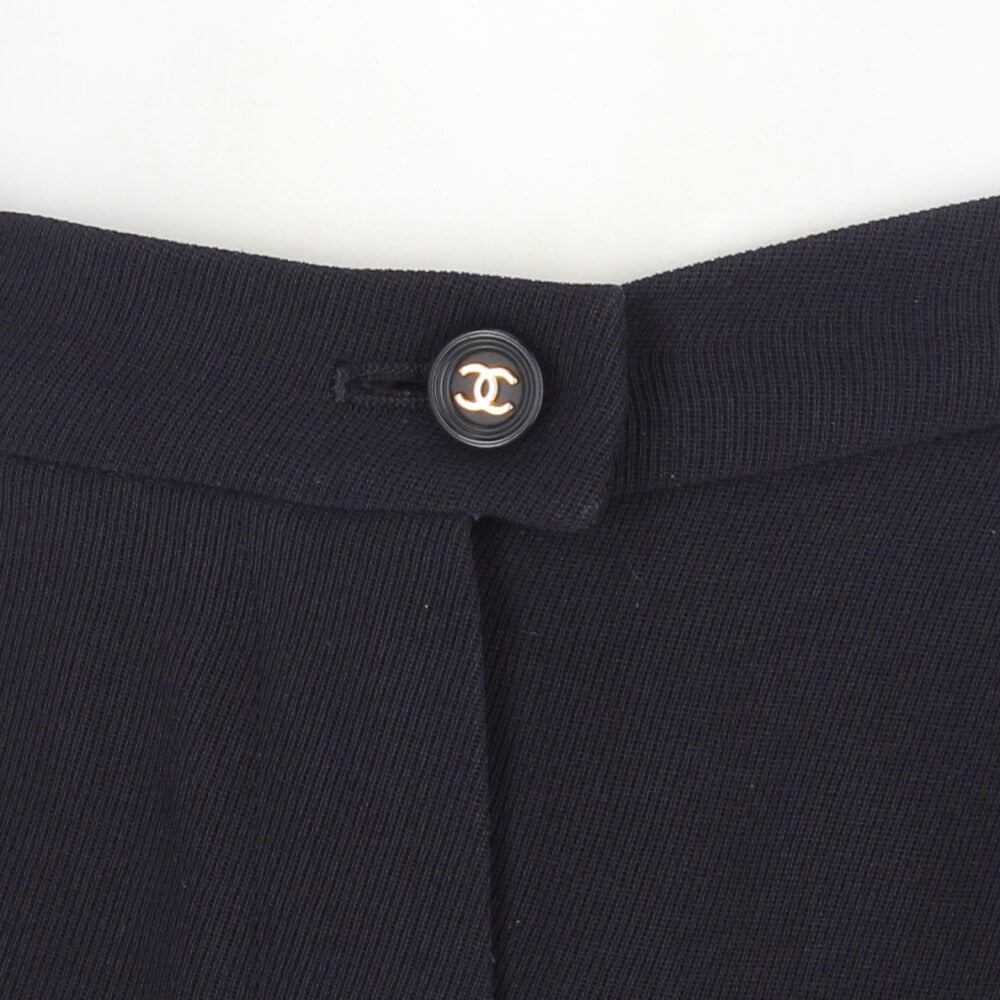 Chanel Blue Wool Trousers - '90s