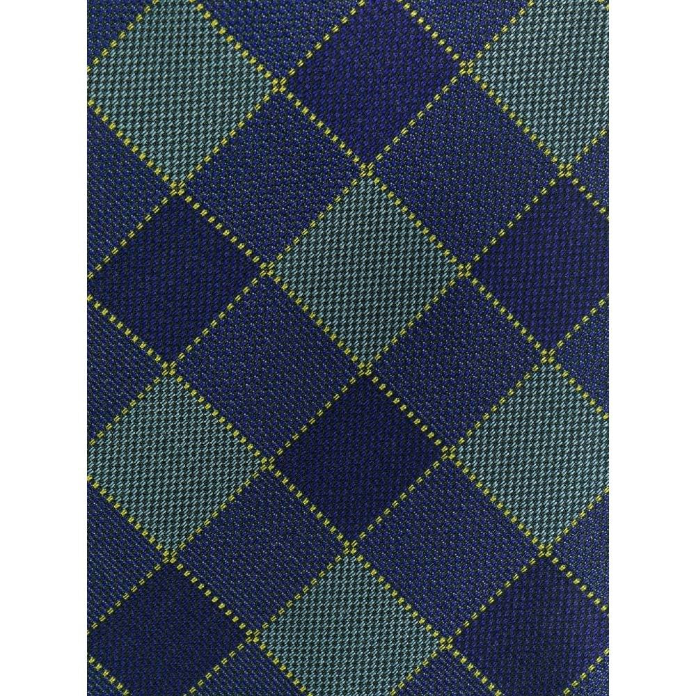 Romeo Gigli Blue Diamond Pattern Silk Tie - '90s