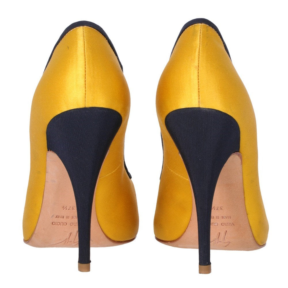 Giuseppe Zanotti Yellow and Black Pumps - 2000s