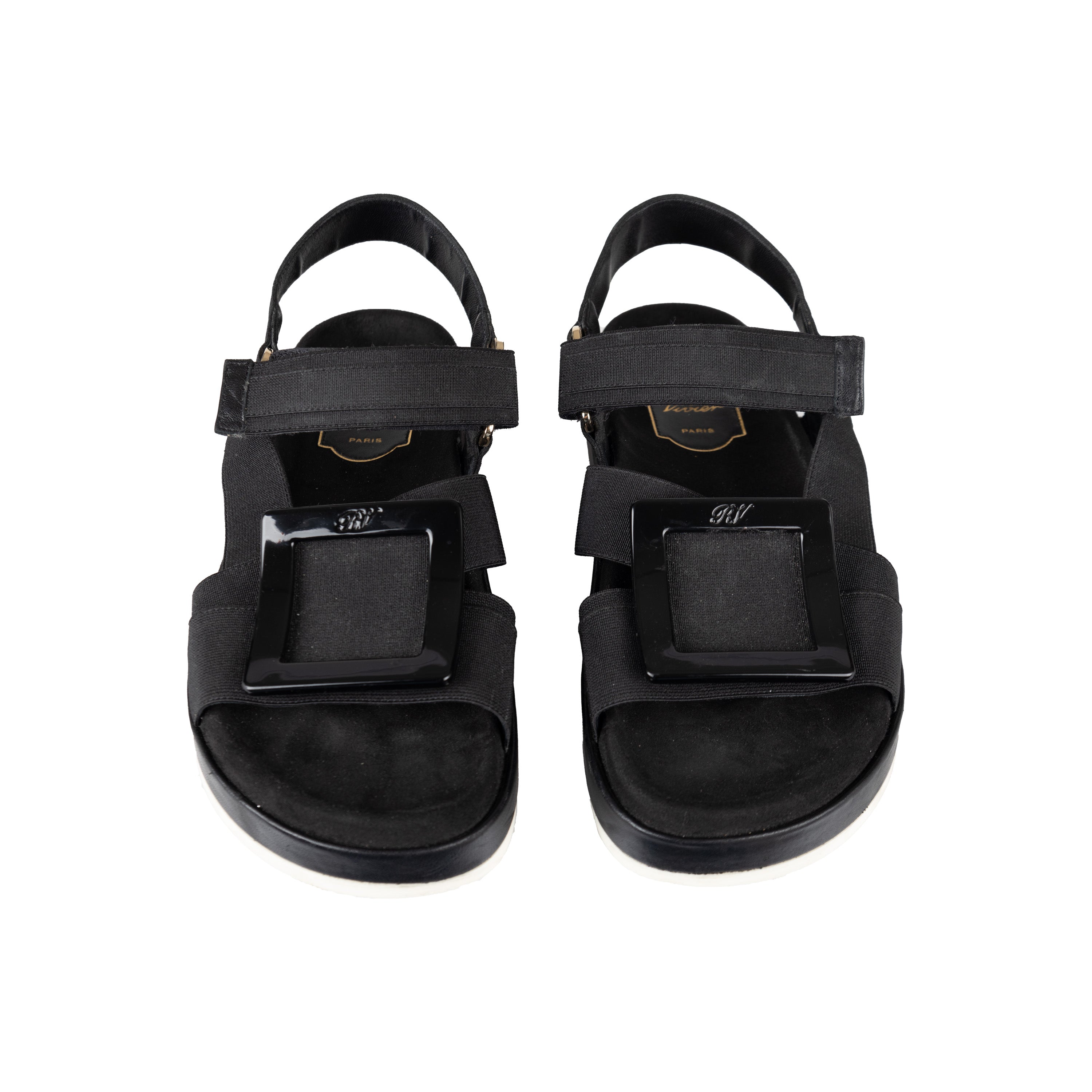 Roger Vivier Viv' Rangers Buckle Sandals - '10s