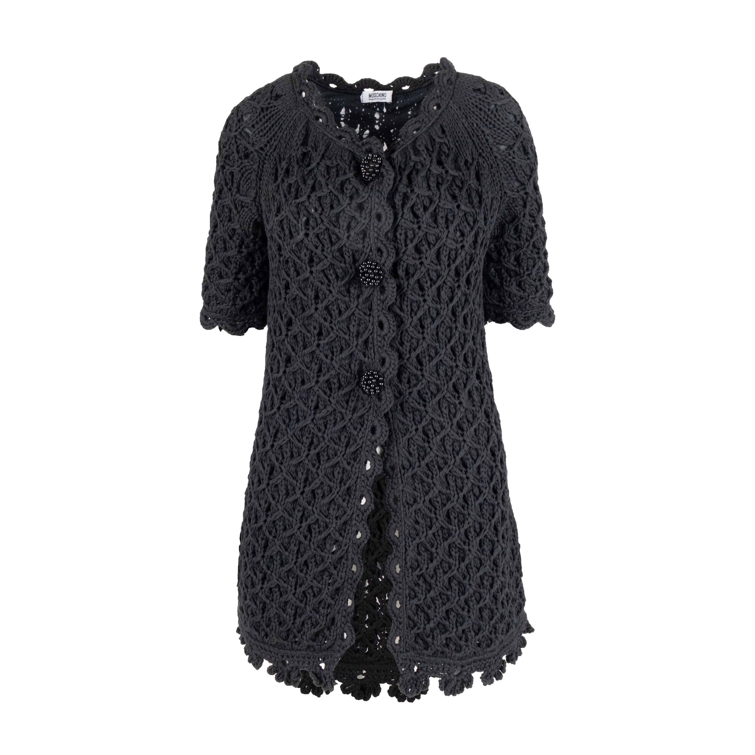 Moschino Cheap and Chic Crochet Jacket with Short Sleeve - '10s