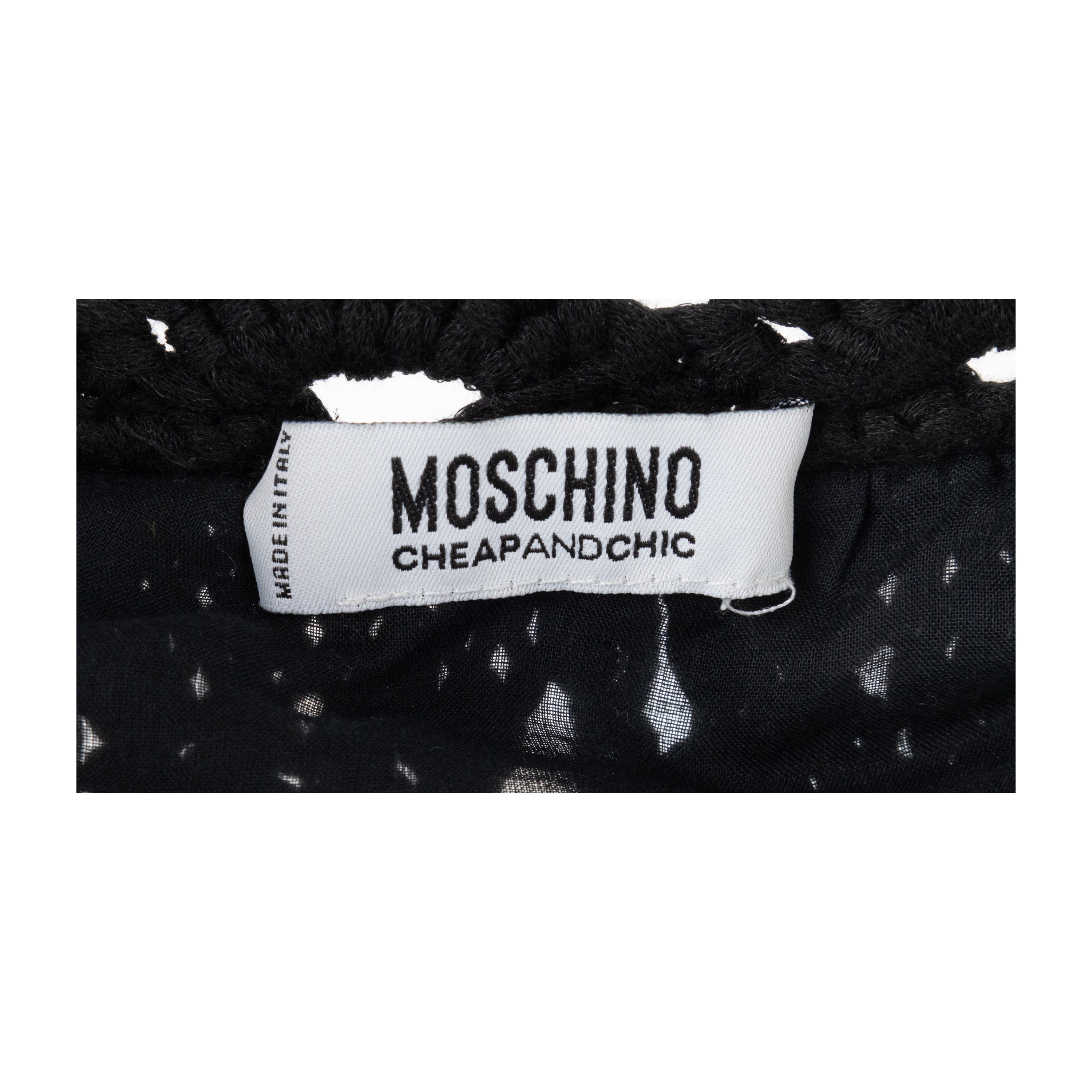 Moschino Cheap and Chic Crochet Jacket with Short Sleeve - '10s