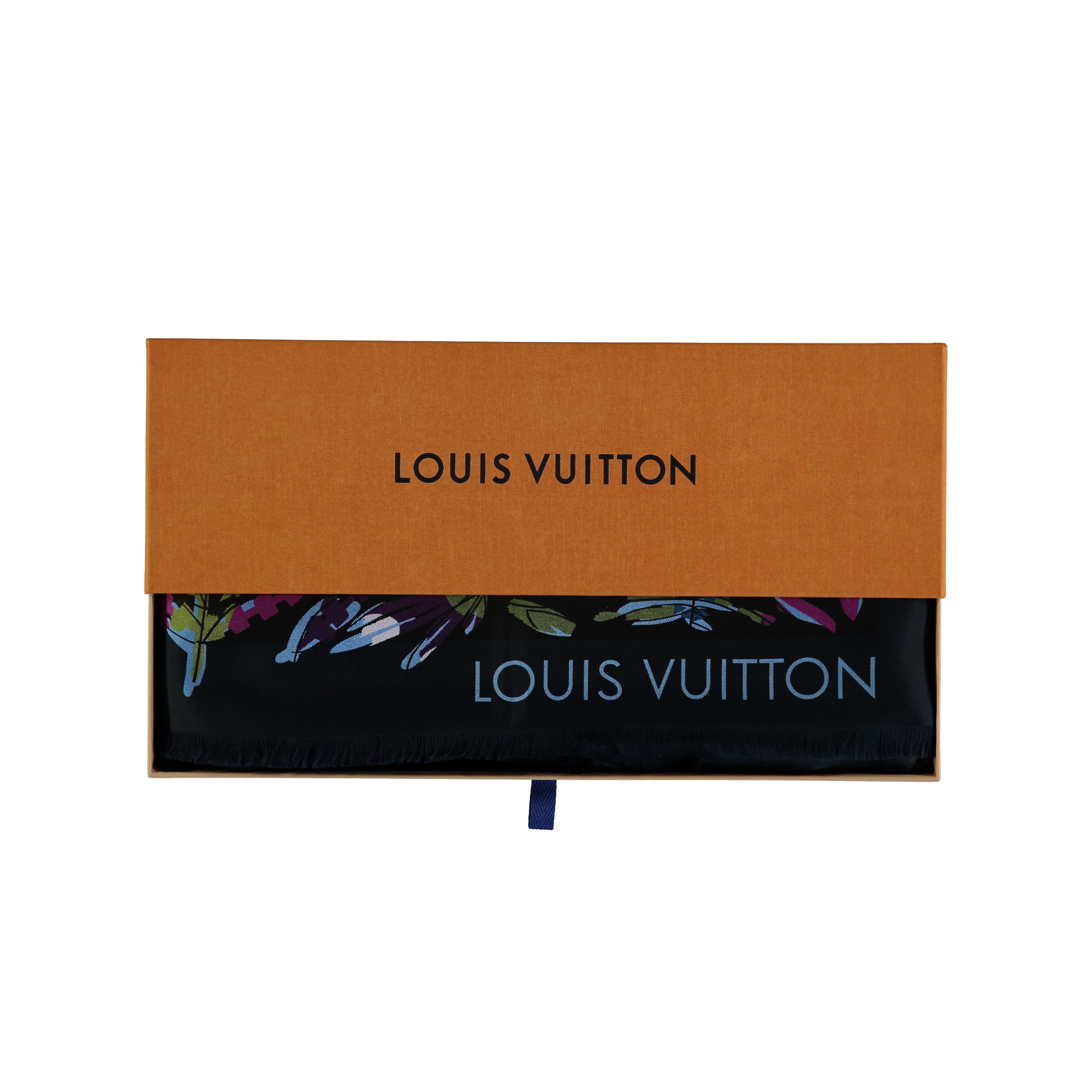 Louis Vuitton Floral Silk Scarf - '10s