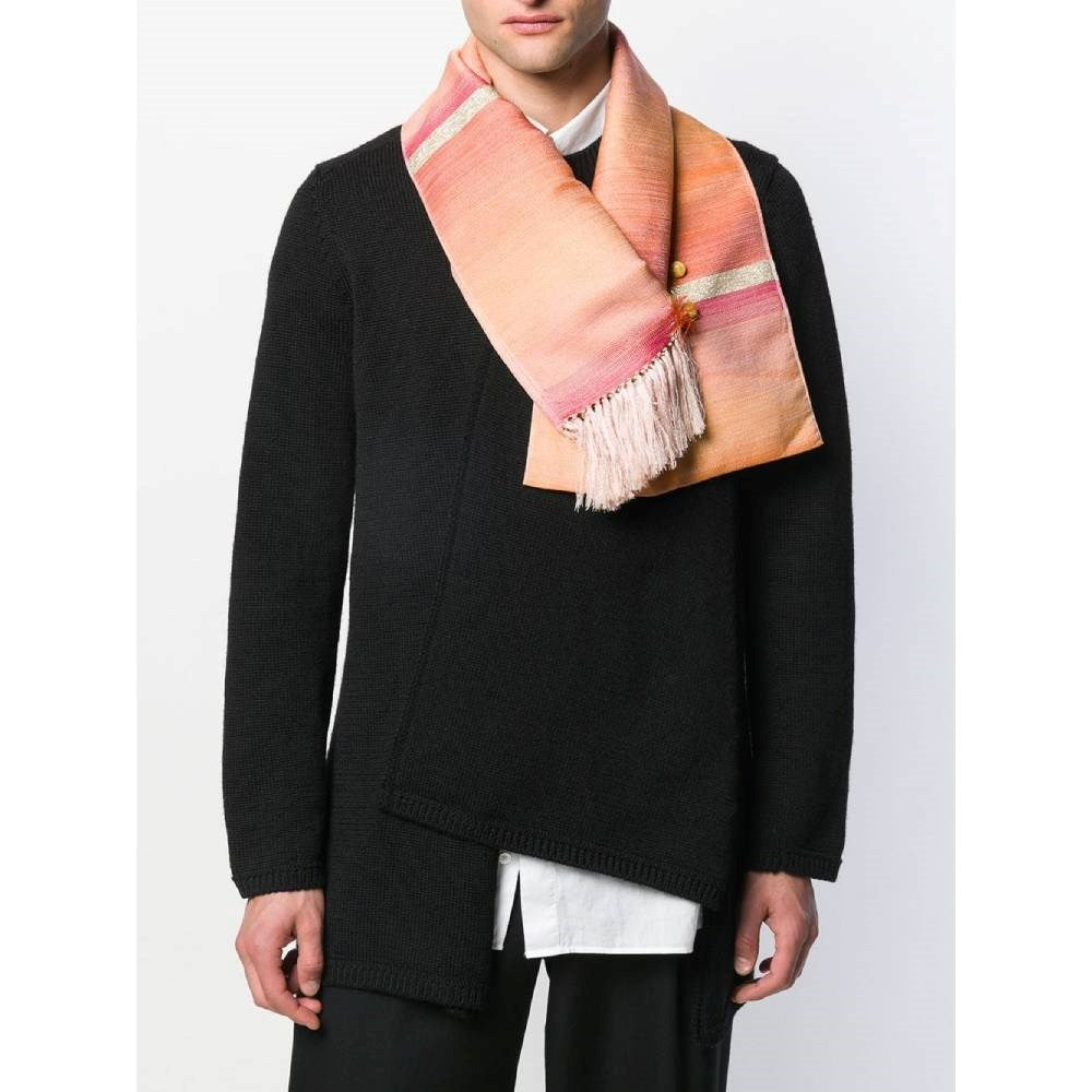 Issey Miyake Multicolor Striped Scarf - 2000s