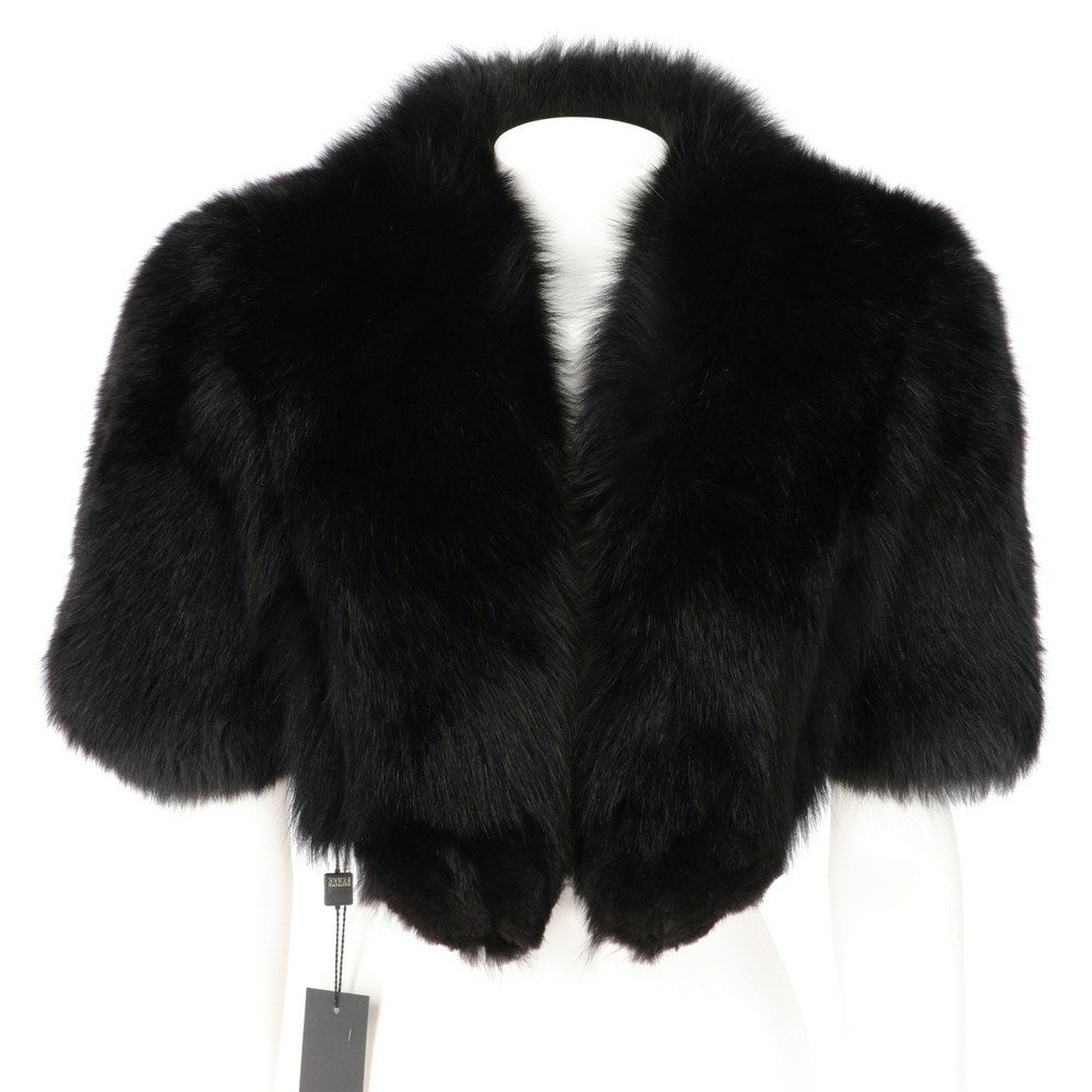 Gianfranco Ferré Black Fox Fur Cape - 2000s