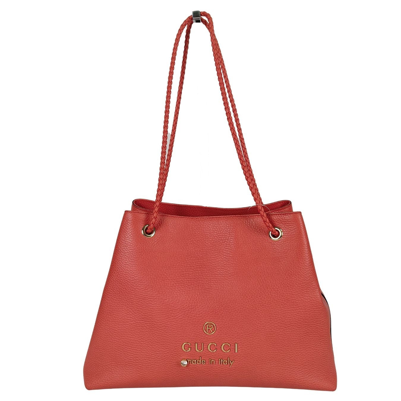 Gucci Gucci Gifford shoulder bag in coral red leather - '10s