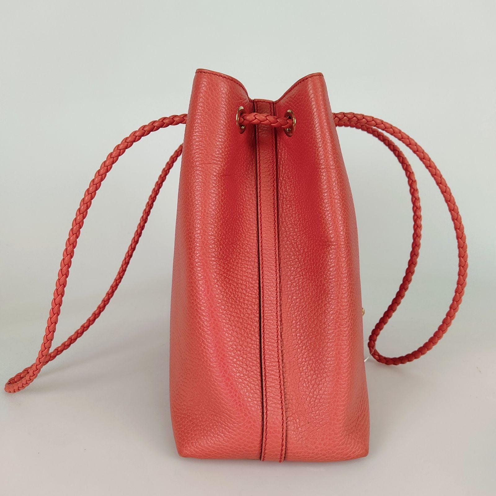 Gucci Gucci Gifford shoulder bag in coral red leather - '10s