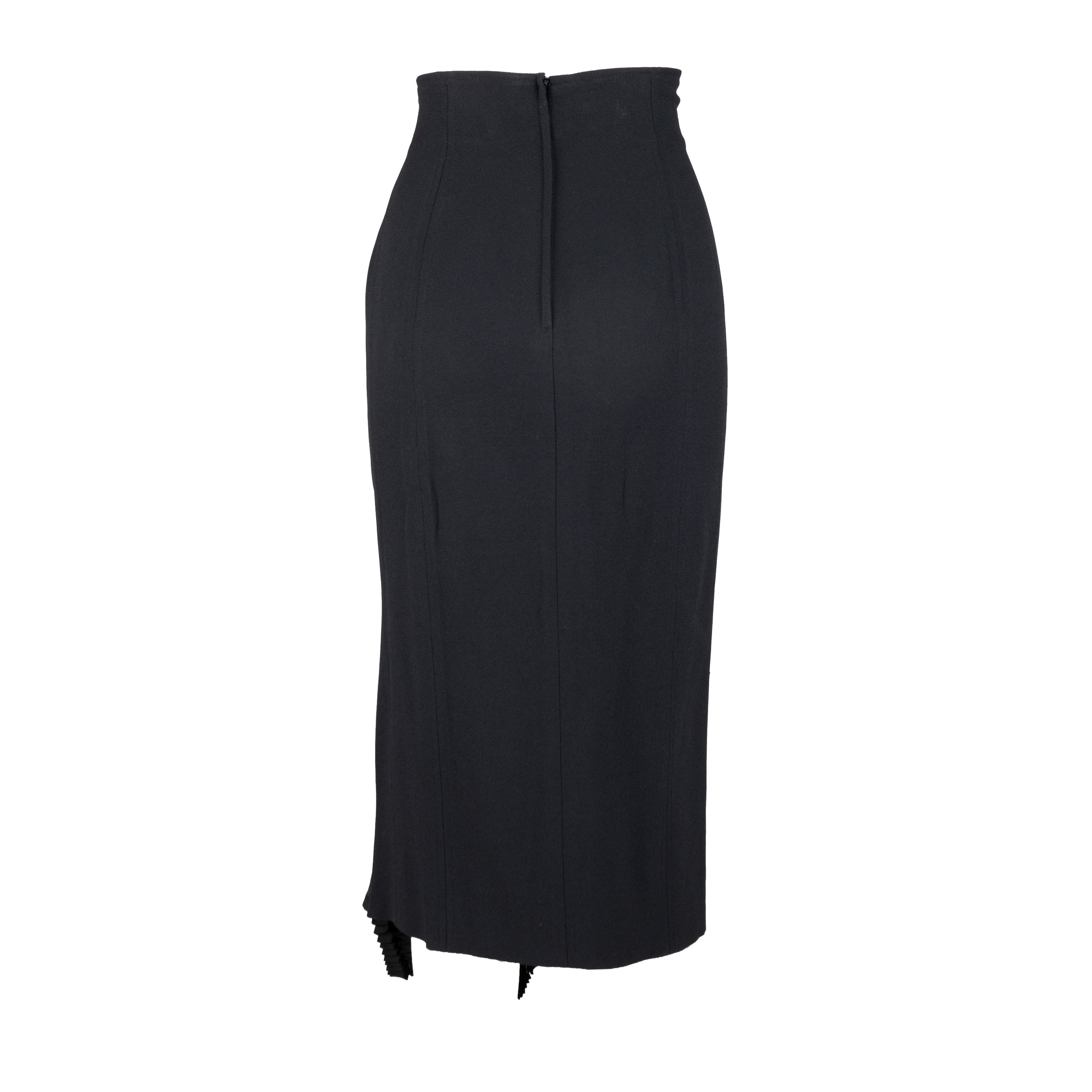 Christian Dior Pleated Hem Skirt - '90s