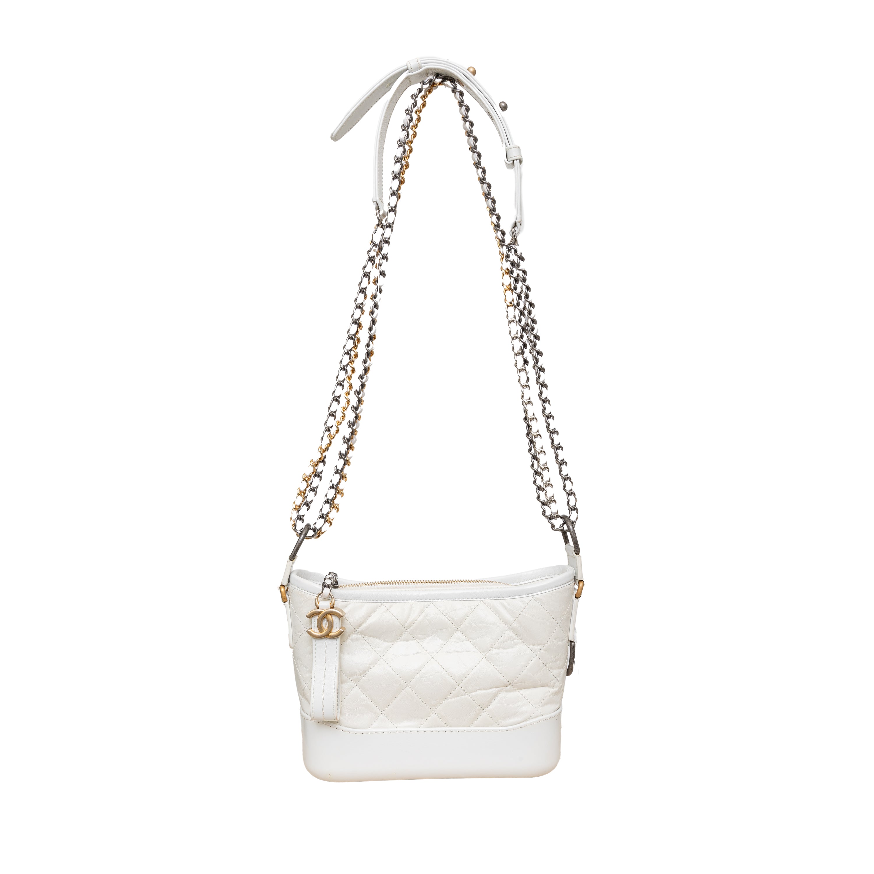 Chanel Quilted Leather Gabrielle Hobo Bag - '10s