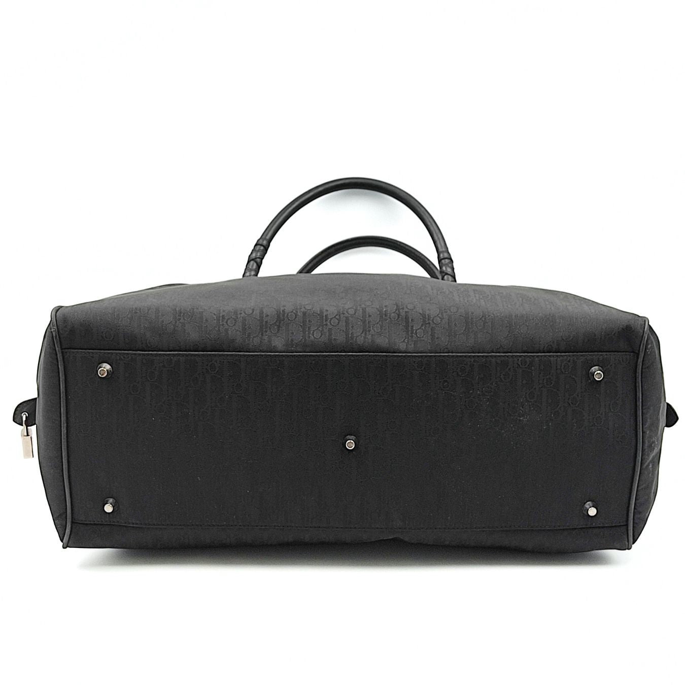 Dior Christian Dior monogram black canvas travel bag - '10s