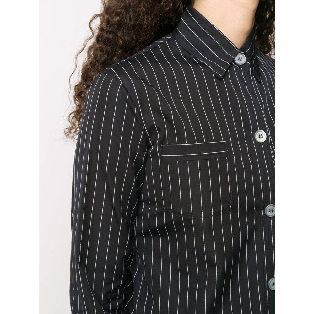 Romeo Gigli Black Pinstriped Shirt - '90s