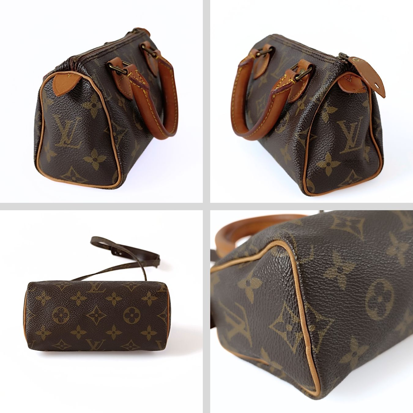 Louis Vuitton Louis Vuitton Nano Speedy bag with shoulder strap - '10s