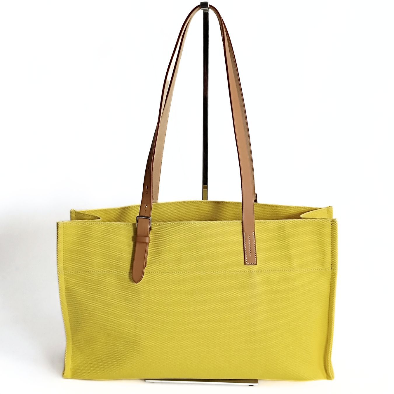 Hermès Hermès Étrivière shoulder bag in yellow canvas - '10s