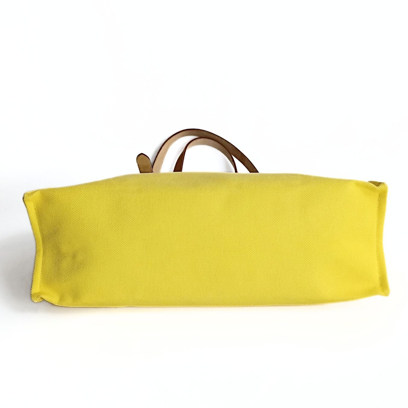 Hermès Hermès Étrivière shoulder bag in yellow canvas - '10s