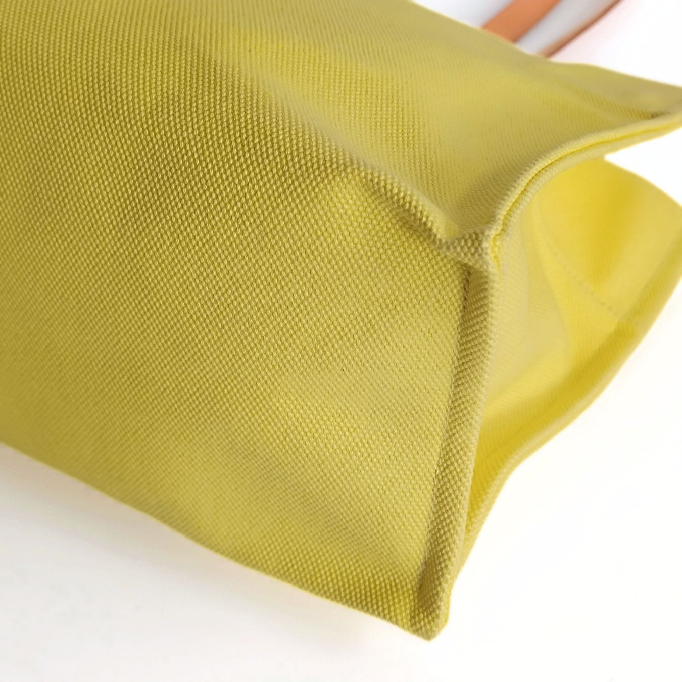 Hermès Hermès Étrivière shoulder bag in yellow canvas - '10s