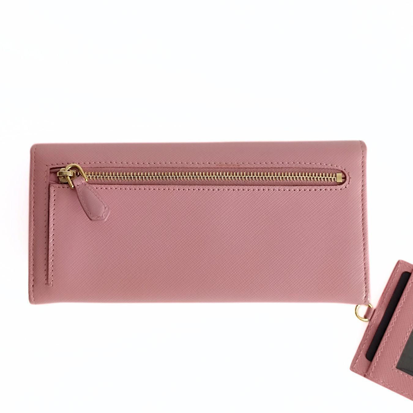 Prada Prada pink Saffiano Metal long wallet - '10s