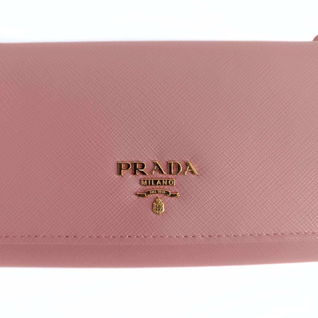 Prada Prada pink Saffiano Metal long wallet - '10s