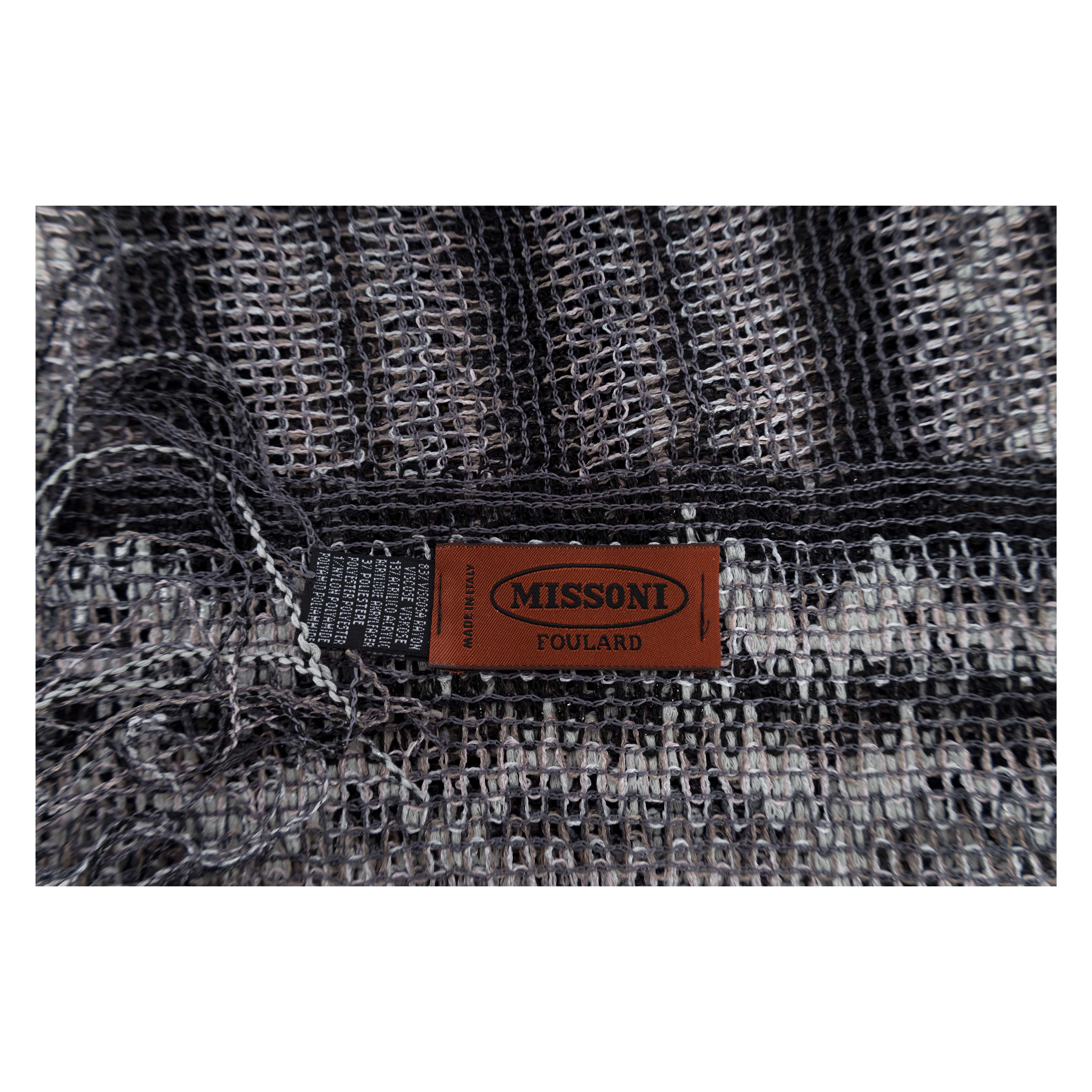 Missoni Chevron Knit Foulard - '10s