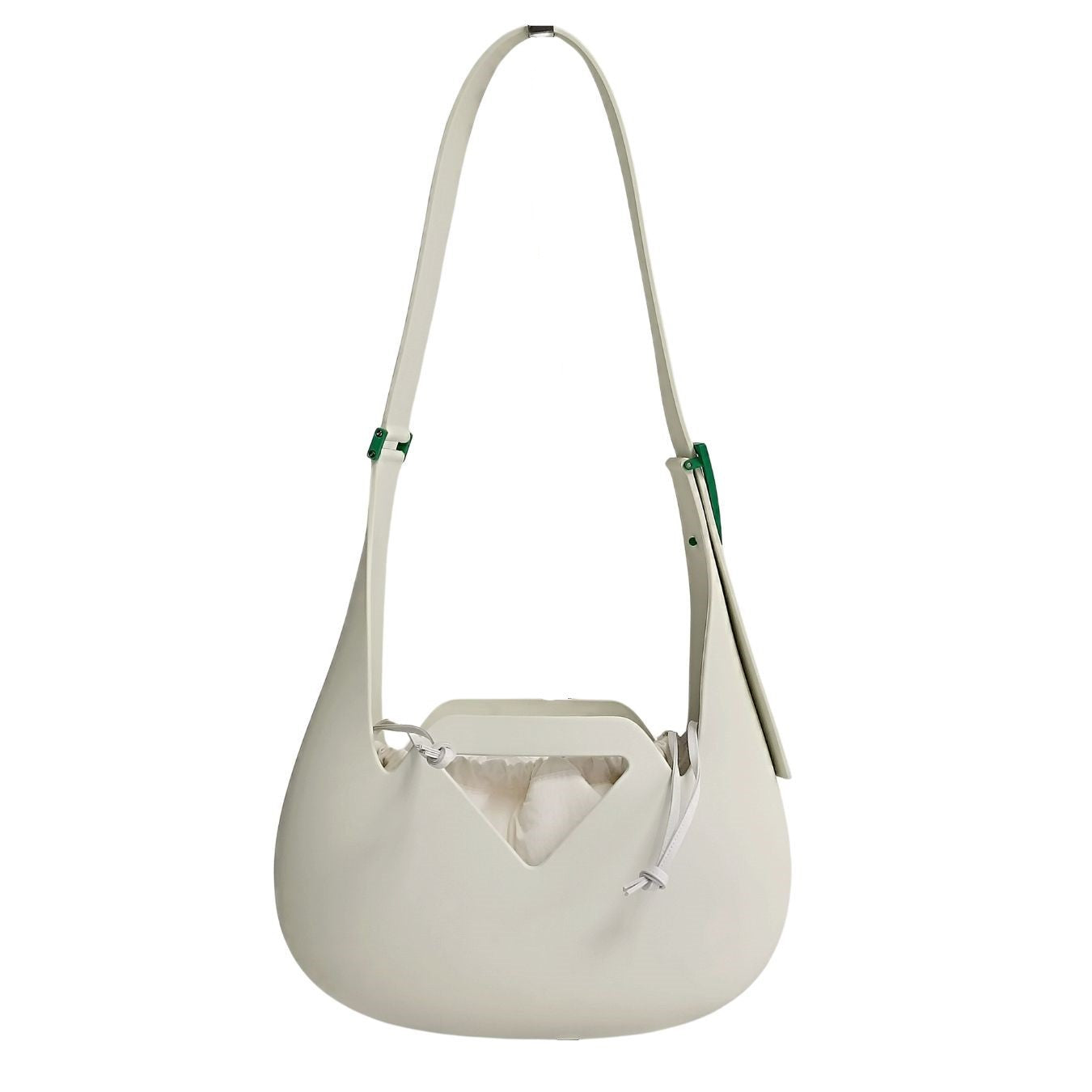 Bottega Veneta Bottega Veneta Small Punch Rubber bag in white rubber - '10s