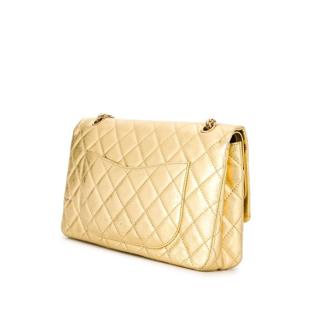 Chanel 2.55 Gold Jumbo Bag - '00s