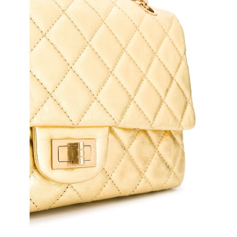 Chanel 2.55 Gold Jumbo Bag - '00s