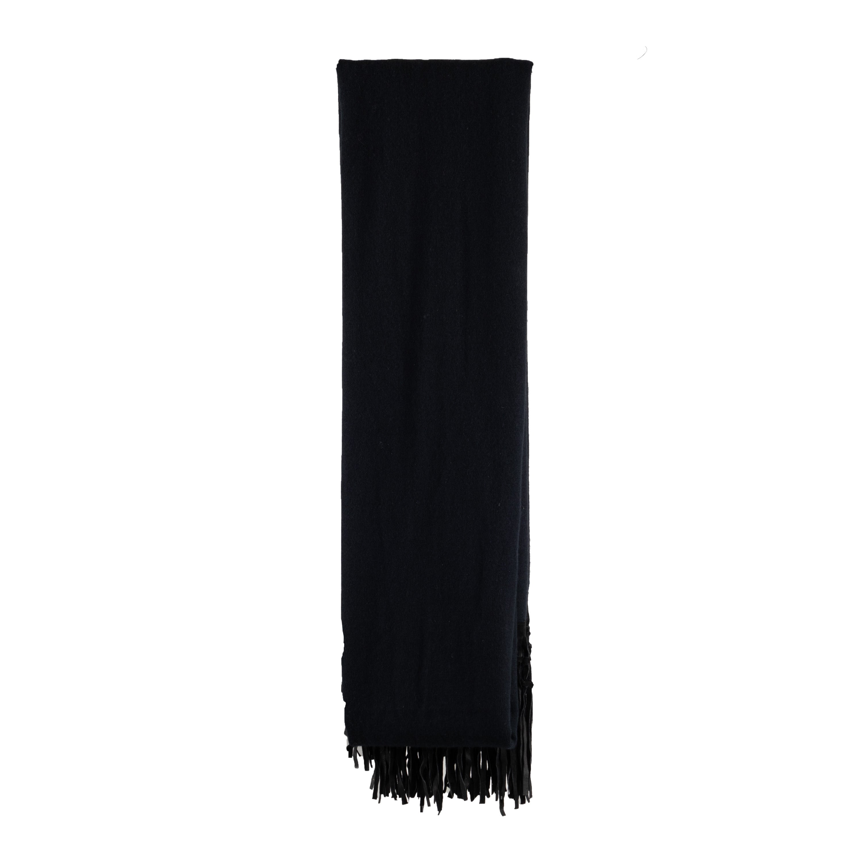 Collection Privée Wool Shawl with Fringes - '10s