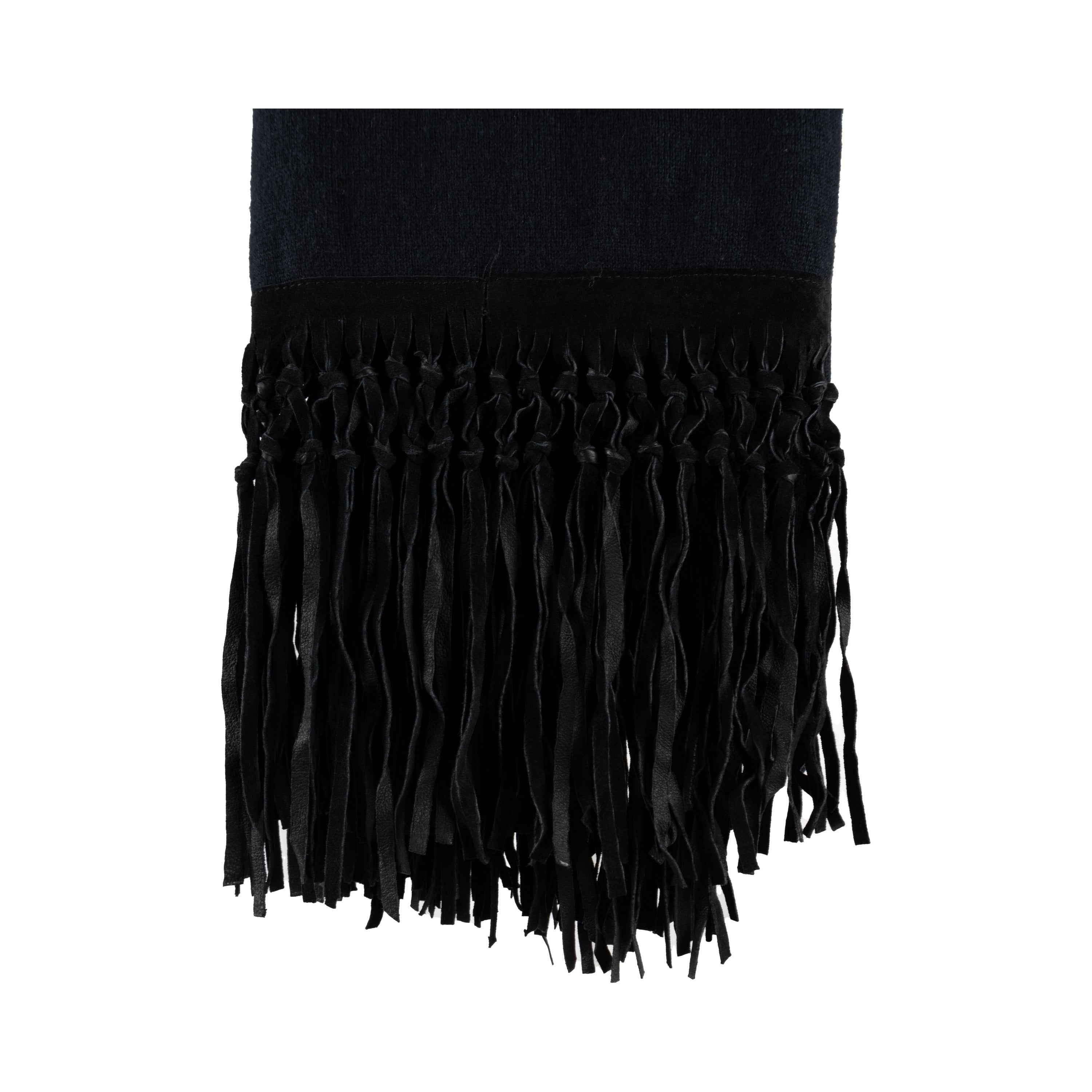 Collection Privée Wool Shawl with Fringes - '10s