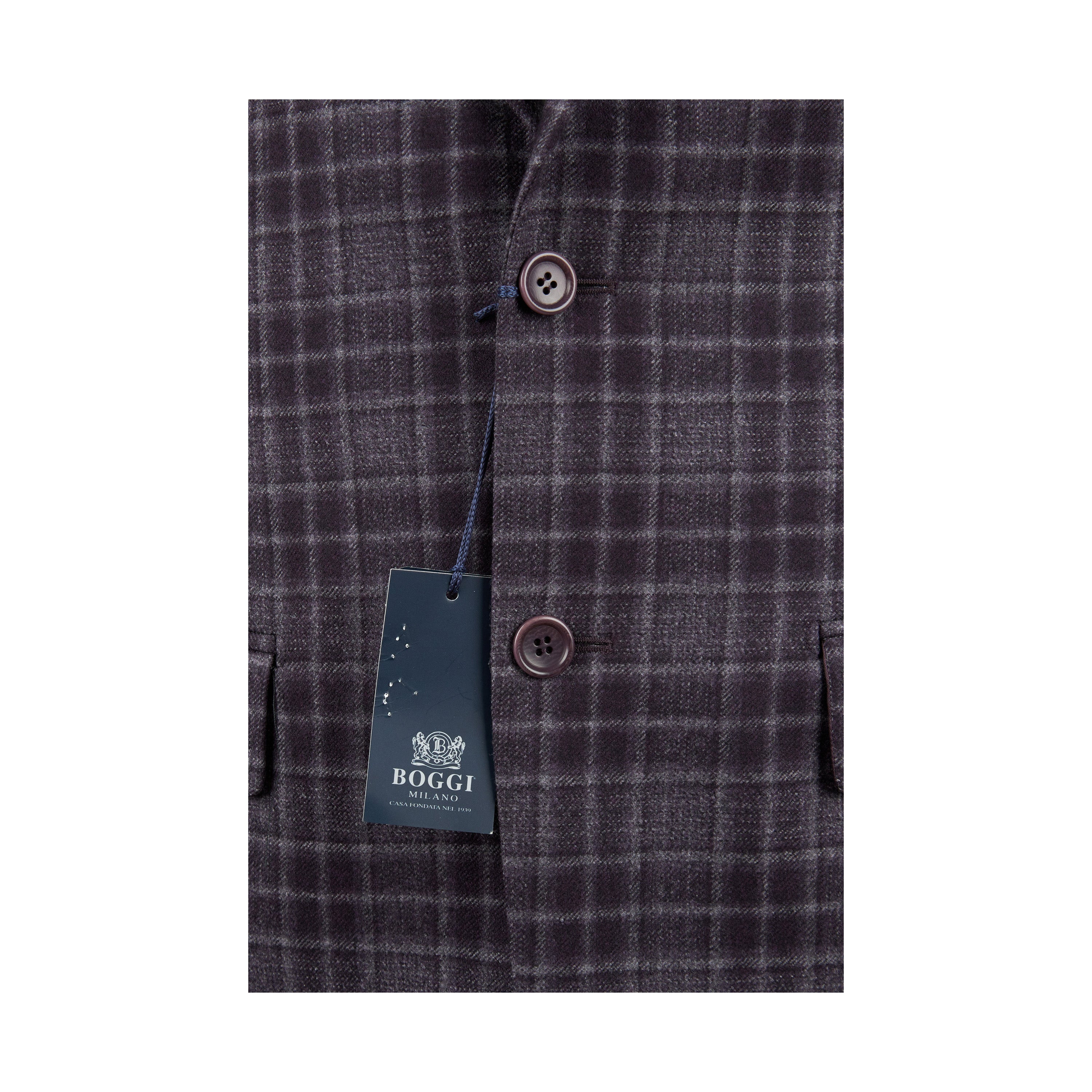 Boggi Plaid Wool Jacket - '10s