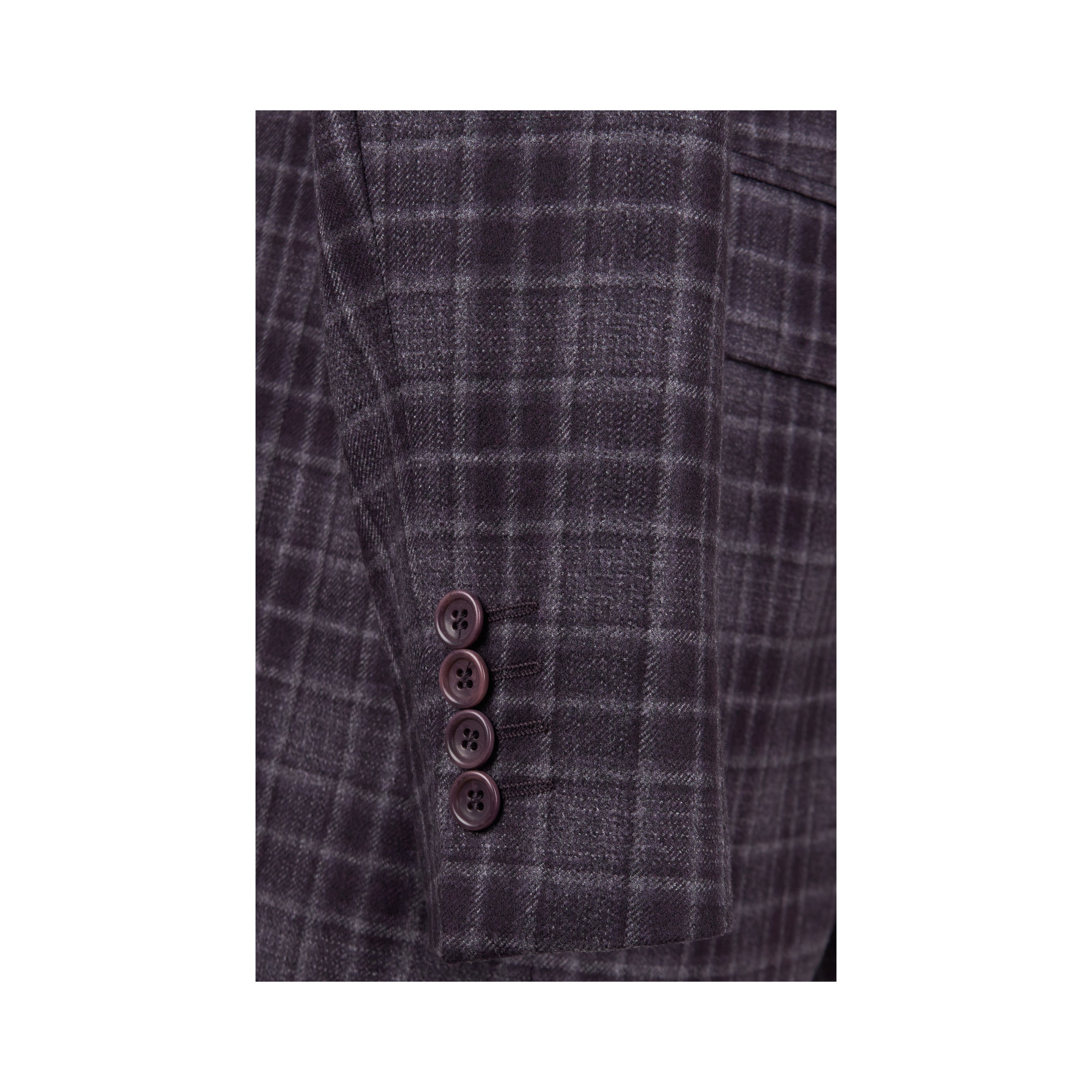 Boggi Plaid Wool Jacket - '10s