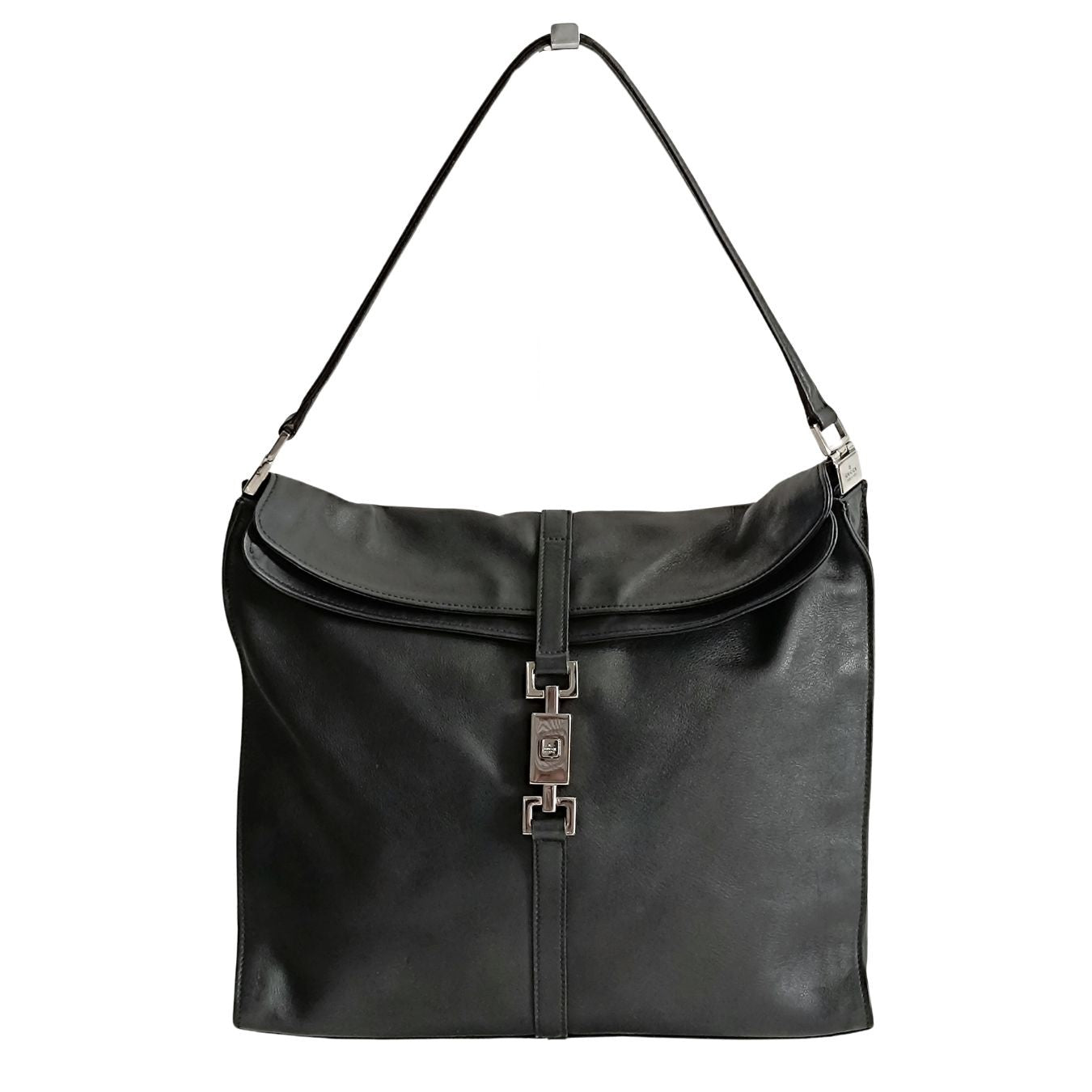 Gucci Gucci Jackie shoulder bag in black leather - '10s