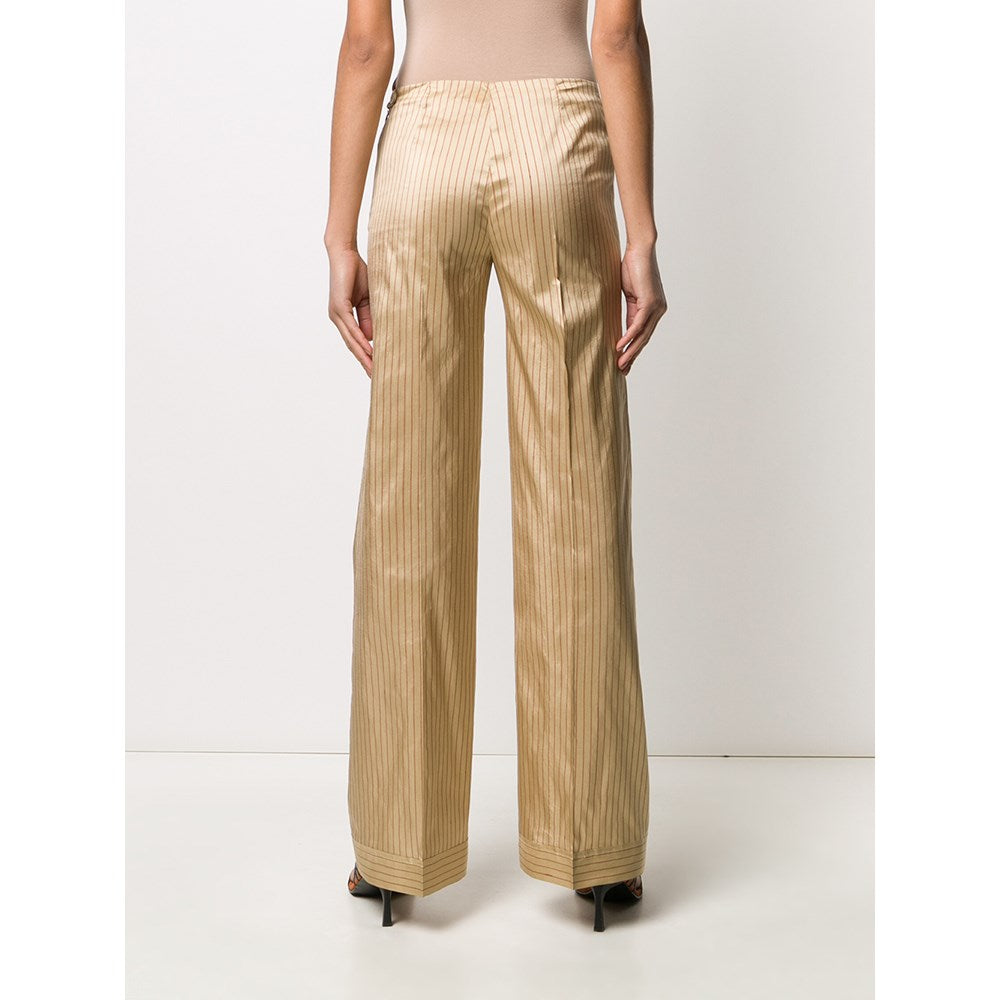 Romeo Gigli Gold Pinstriped Trousers - '90s