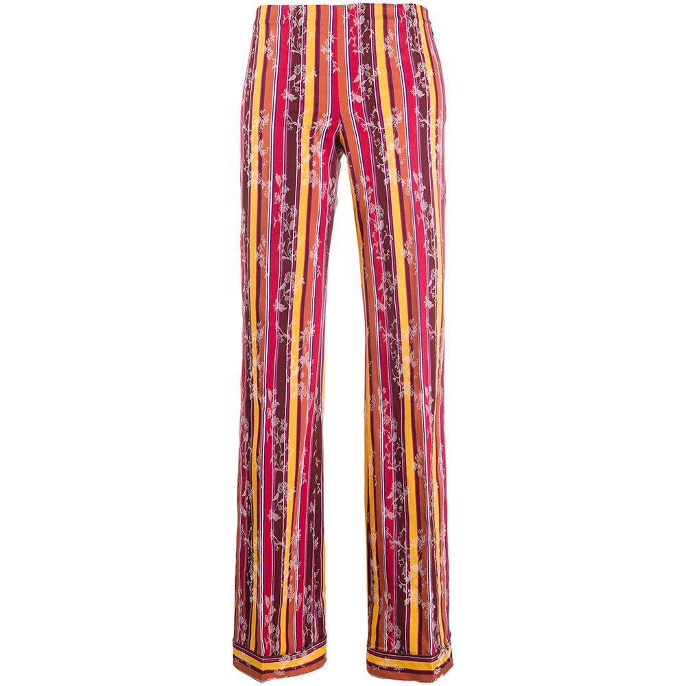 Romeo Gigli Jacquard Cotton Trousers - '90s