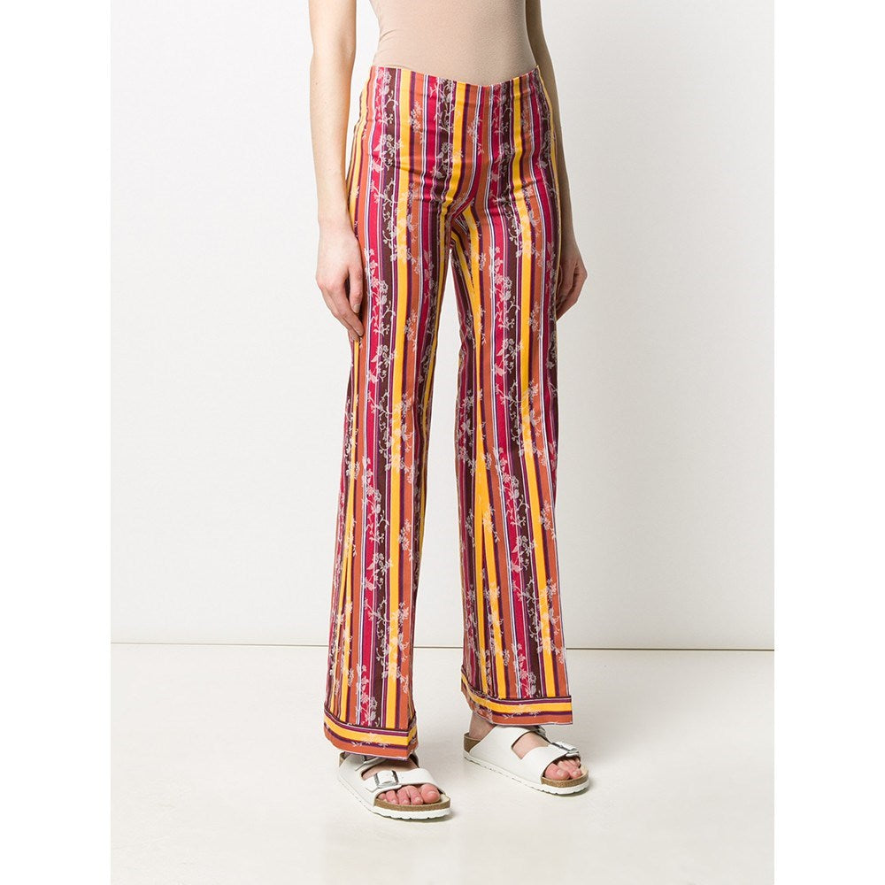 Romeo Gigli Jacquard Cotton Trousers - '90s