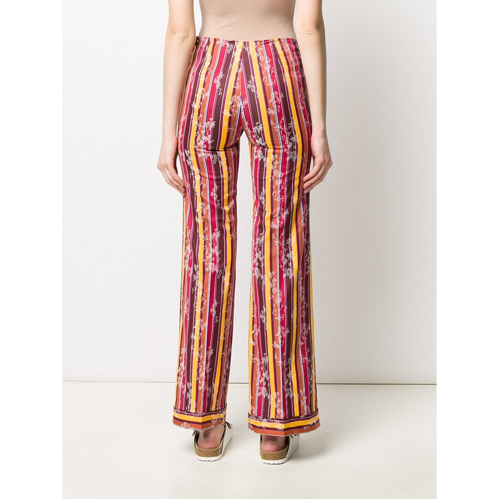 Romeo Gigli Jacquard Cotton Trousers - '90s