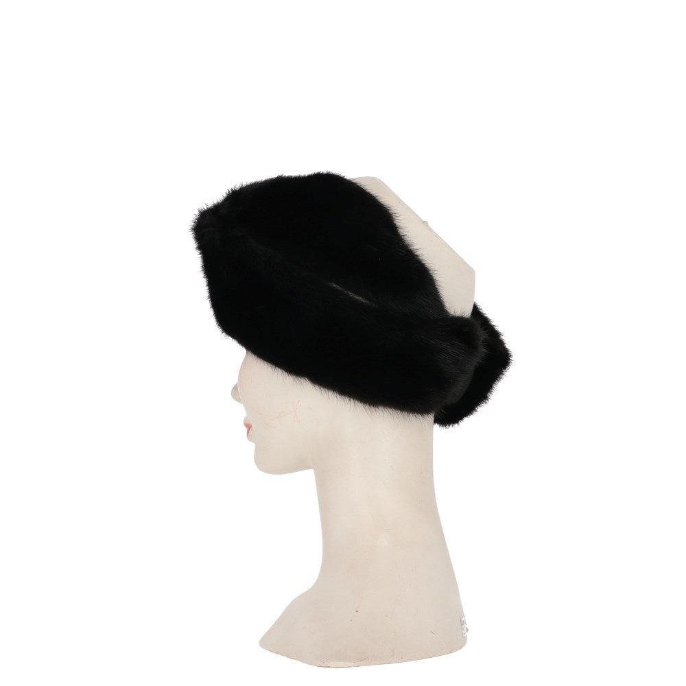 A.N.G.E.L.O. Vintage Cult Black Fur Headband - 2020s