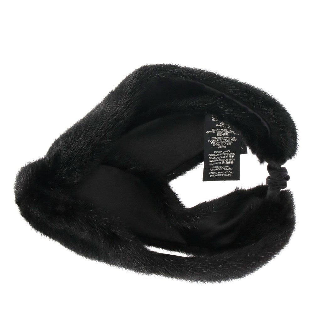 A.N.G.E.L.O. Vintage Cult Black Fur Headband - 2020s