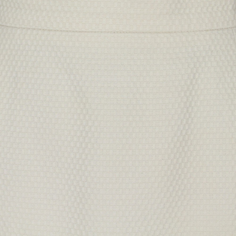 Chanel White Cotton Brocade Skirt - '90s