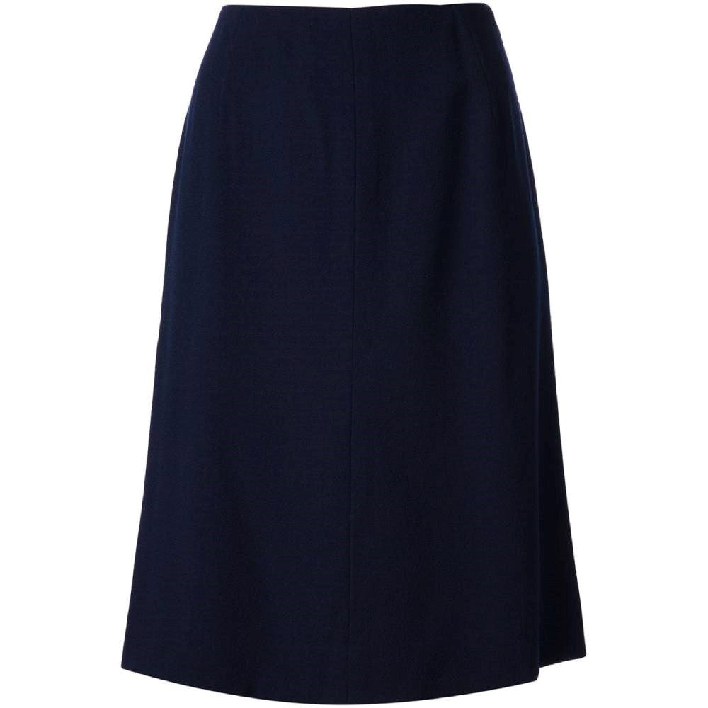 Krizia Blue Wool Midi Skirt - '70s